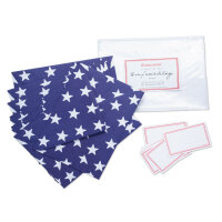 Briefumschlag Sterne dunkelblau