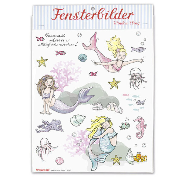 Fensterbilder Meerjungfrau