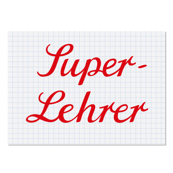 Postkarte Super Lehrer