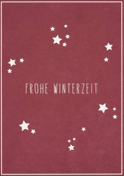 Karte – Frohe Winterzeit