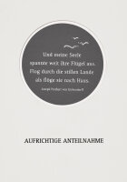 Passepartout Trauerkarte – Aufrichtige Anteilnahme