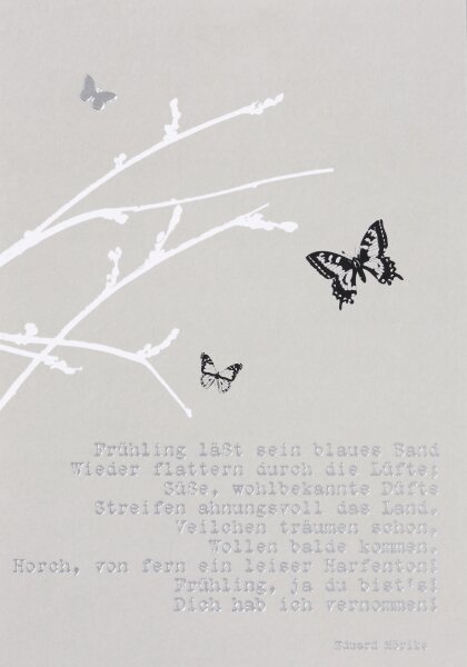 Postkarte Ostern – Frühling lässt sein blaues …