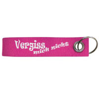 Schlüsselanhänger – Vergiss mich nicht, pink