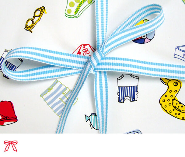 Band gestreift Hellblau