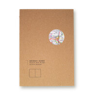 Notizbuch Landkarten Makulatur Blanko A5