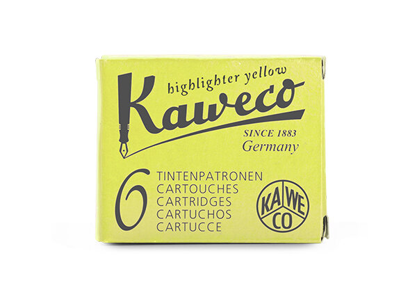 Kaweco Tintenpatronen highlighter yellow