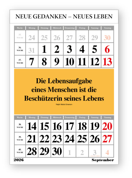 Original-Leitspruch-Monats-Kalender 2026