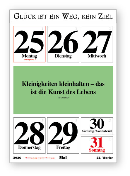 Original-Leitspruch-Wochen-Kalender 2026