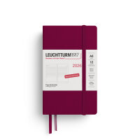 Tageskalender Pocket (A6) 2026, Port Red, Deutsch