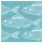 Servietten – Fische petrol
