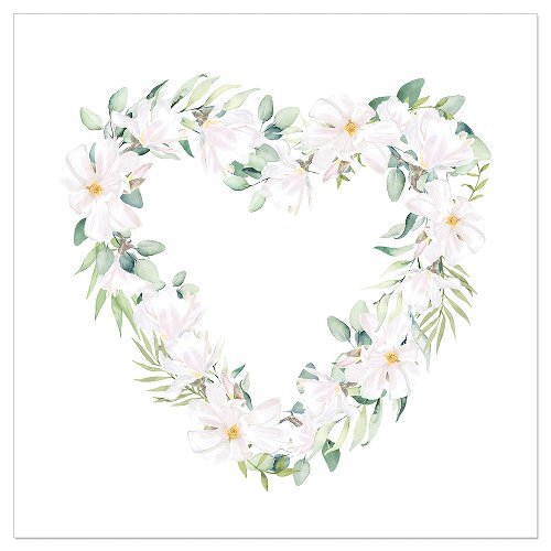 Klappkarte Blütenherz 3D