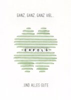 Klappkarte – Ganz, ganz, ganz viel Erfolg