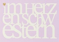 Klappkarte – Im Herzen Schwerstern