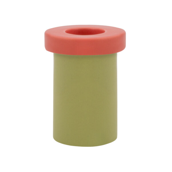 Kerzenhalter - "Pippo" in grün-rot