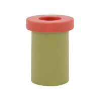 Kerzenhalter - "Pippo" in grün-rot