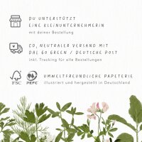 Klappkarte - "Vase gestreift" mit Umschlag