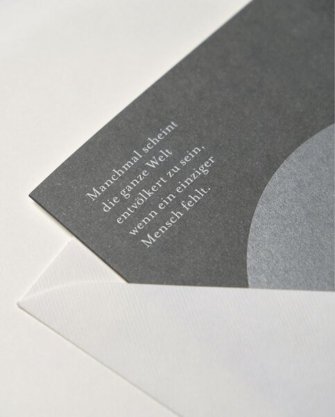 Lamartine Trauerkarte