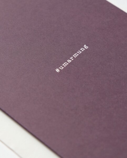 Hashtag Umarmung Klappkarte