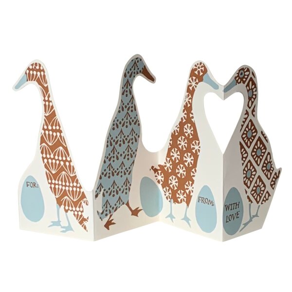 Faltkarte Patchwork Puddleducks