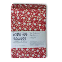 Kuverts bunt gemustert purpurrot