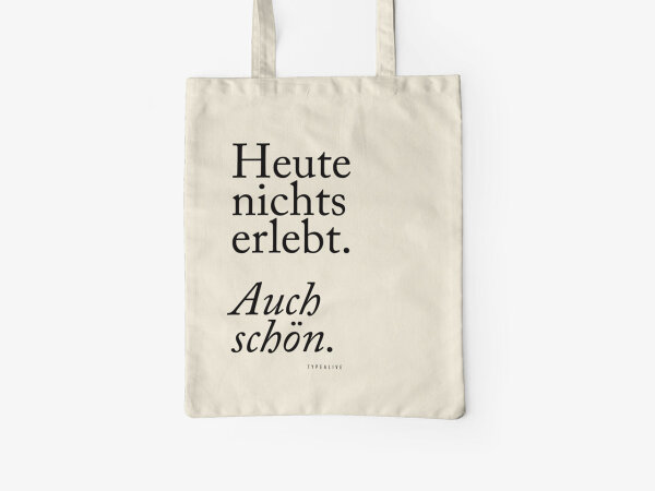 Baumwolltasche / "auch schön"
