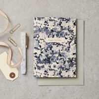 Klappkarte "happy birthday" - blau