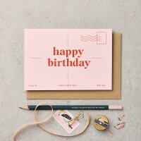 Klappkarte "happy birthday"