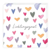 Cocktailservietten – Von Herzen - Lieblingsgast