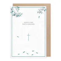Klappkarte "Herzliche Anteilnahme"
