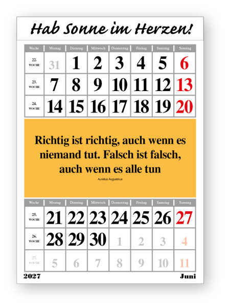 Original-Leitspruch-Monats-Kalender 2027