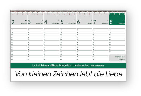 Original-Leitspruch-Steh-Kalender 2027